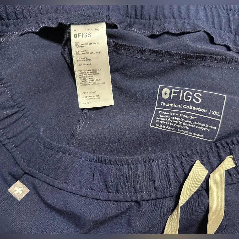 FIGS Tansen Navy Blue Jogger Scrub Pants